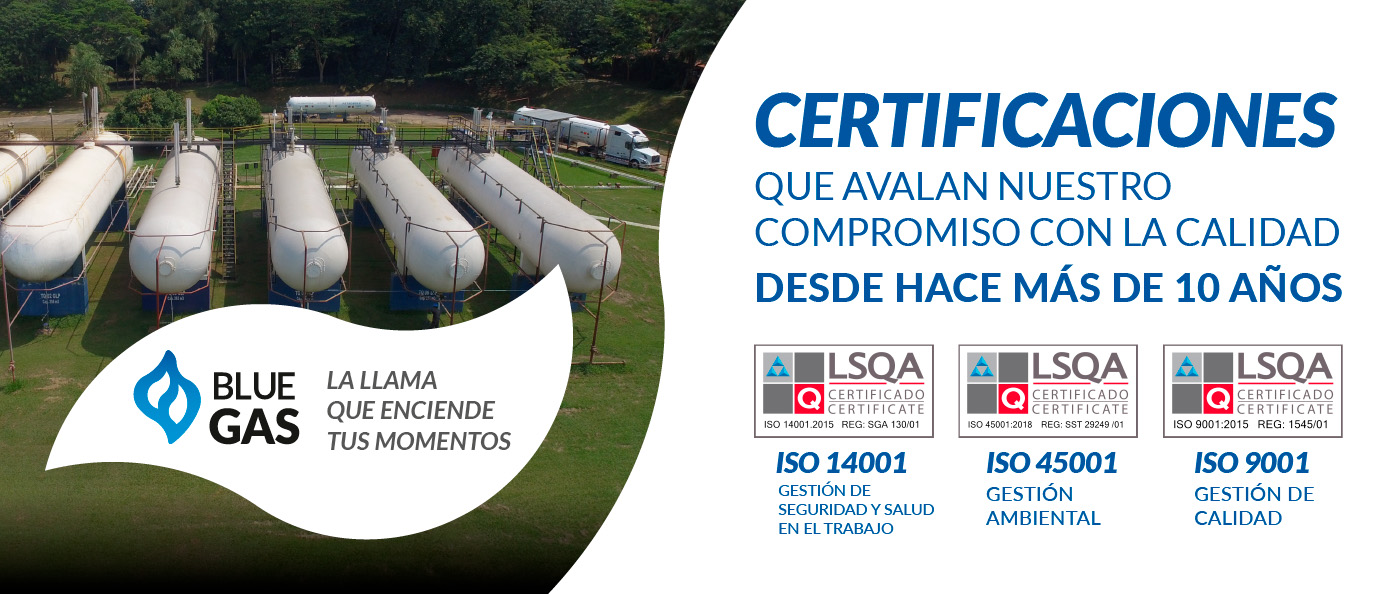 Certificaciones Blue Gas